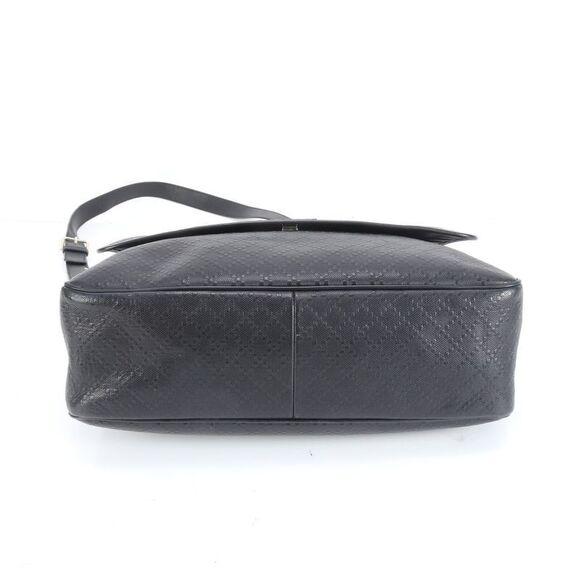 Gucci Bright Diamante 223665 Leather Business Bag Crossbody Shoulder Tote Black - Picture 6 of 9